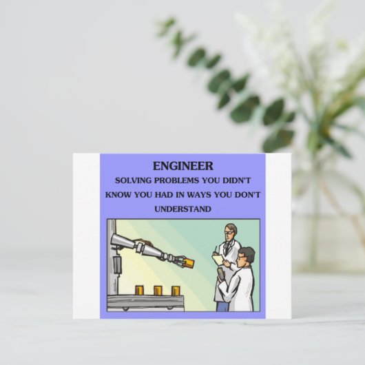エンジニアのためのエンジニアリングジョーク ポストカード (スタンド正面)