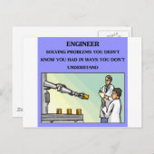 エンジニアのためのエンジニアリングジョーク ポストカード (正面/裏面)