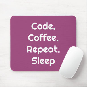 エンジニアのためのマウスパッド - コード. コーヒー. 眠り マウスパッド