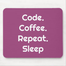 エンジニアのためのマウスパッド - コード. コーヒー. 眠り