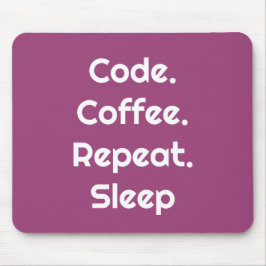 エンジニアのためのマウスパッド - コード. コーヒー. 眠り マウスパッド