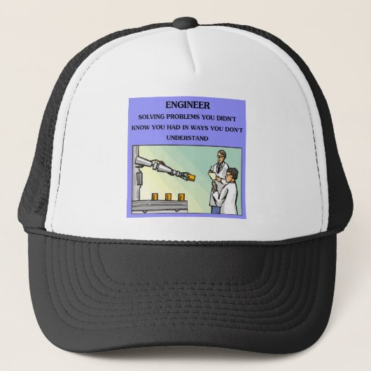 エンジニアのエンジニアリングの冗談 キャップ (正面)