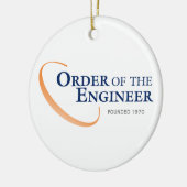 エンジニアのオーナメントの順序 セラミックオーナメント (左)