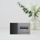 エンジニアのコンサルタントの名刺-石の質 名刺 (スタンド正面)