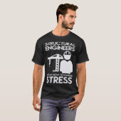 エンジニアのストレス構造を扱う方法を知っている Tシャツ (正面フル)