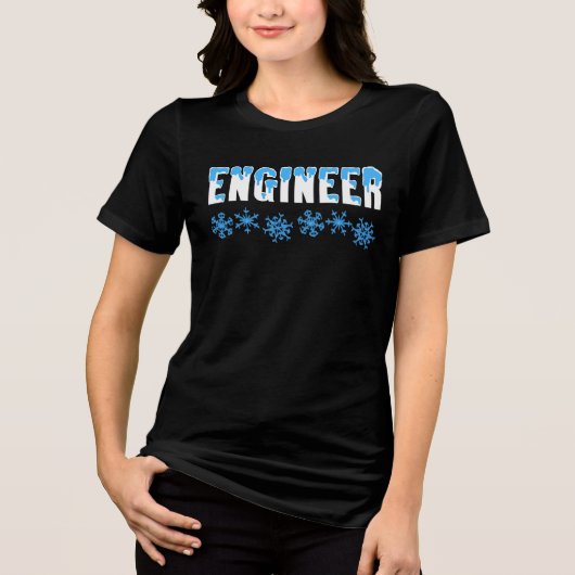 エンジニアのスノーフレーク トライブレンドTシャツ (正面)