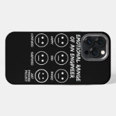 エンジニアのファンの顔の面白い感情の範囲 iPhoneケース (裏面横)
