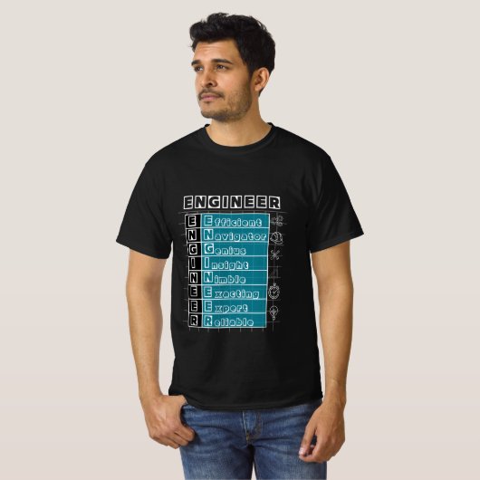 エンジニアのベーシックTシャツ Tシャツ (正面フル)