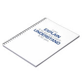 エンジニアのモットー-科学のタイプ物 ノートブック (左側)