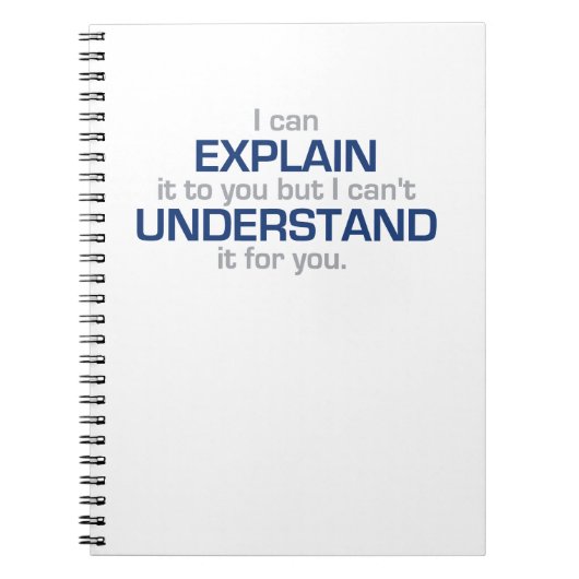 エンジニアのモットー-科学のタイプ物 ノートブック (正面)