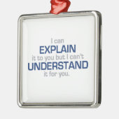 エンジニアのモットー-科学のタイプ物 メタルオーナメント (左)