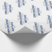 エンジニアのモットー-科学のタイプ物 ラッピングペーパー (角)