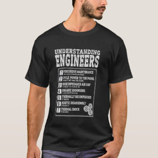 エンジニアのユーモアを理解する 面白い サラシスティックなエンジニア Tシャツ