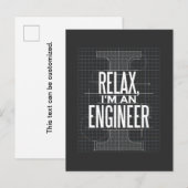 エンジニアのユーモア名言ポストカード インビテーションポストカード (正面/裏面)