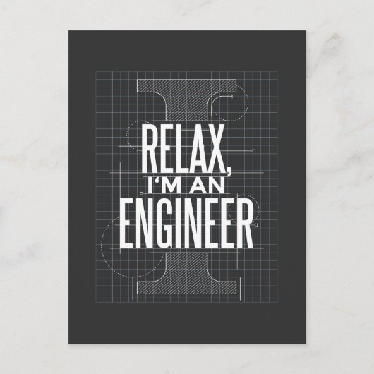 エンジニアのユーモア名言ポストカード インビテーションポストカード (正面)