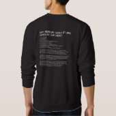 エンジニアのレシピのワイシャツ スウェットシャツ (裏面)