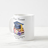 🎓エンジニアの優等卒業記念マグカップ コーヒーマグカップ (正面左)