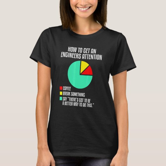 エンジニアの注意を引く方法エンジニアリング Tシャツ (正面)