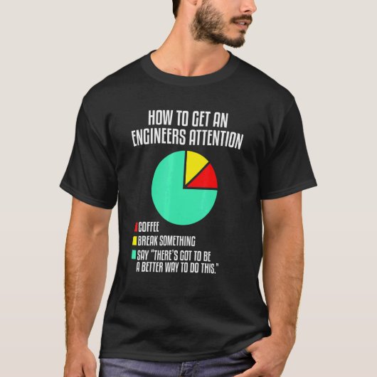 エンジニアの注意を引く方法エンジニアリング Tシャツ (正面)