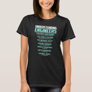 エンジニアの理解機械的な皮肉の縁起 Tシャツ
