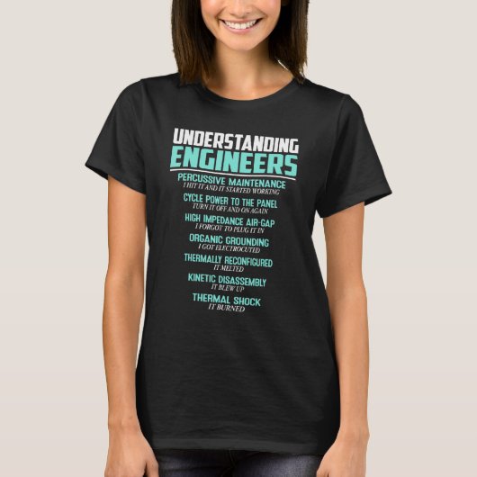 エンジニアの理解Mechanical Iinttic Eng Tシャツ (正面)