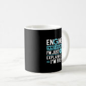 エンジニアの私は自分が正しい理由を説明する私を議論していない コーヒーマグカップ (正面右)