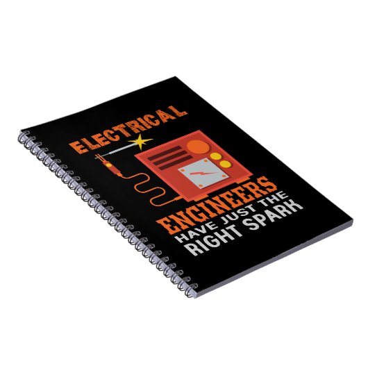 エンジニアの電気技師は正しい権利を持っている ノートブック (右側)