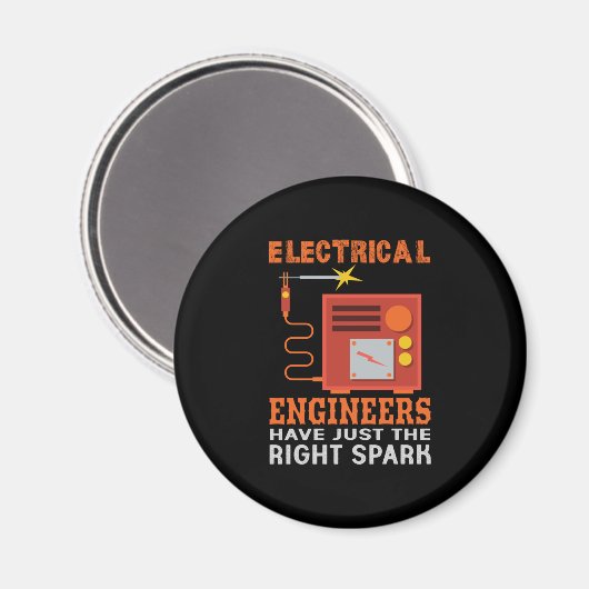エンジニアの電気技師は正しい権利を持っている マグネット (正面/裏面)