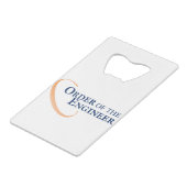 エンジニアの順序 クレジットカード栓抜き (正面アングル)