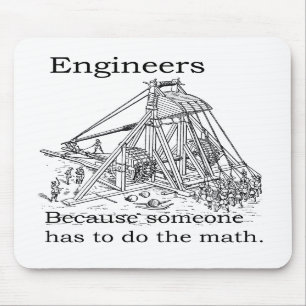 エンジニアのTrebuchetのマウスパッド マウスパッド