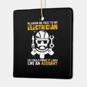 エンジニアは常に電気技師に優しい セラミックオーナメント (左)