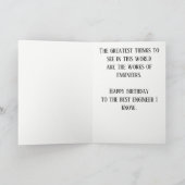 エンジニアまたはビルダの誕生日 カード (内部)