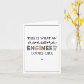 エンジニアエおもしろいンシ素晴らしニア |エンジニアリング カード (黄色い花)