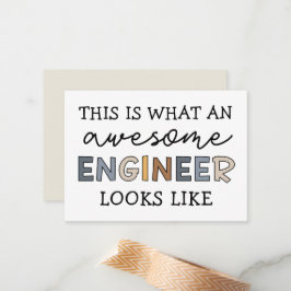 エンジニアエおもしろいンシ素晴らしニア |エンジニアリング ノートカード