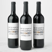 エンジニアエおもしろいンシ素晴らしニア |エンジニアリング ワインラベル (ボトル)