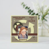 エンジニアエレガントギア卒業写真 招待状 (スタンド正面)