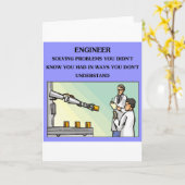エンジニアエンジニアリングジョーク カード (黄色い花)