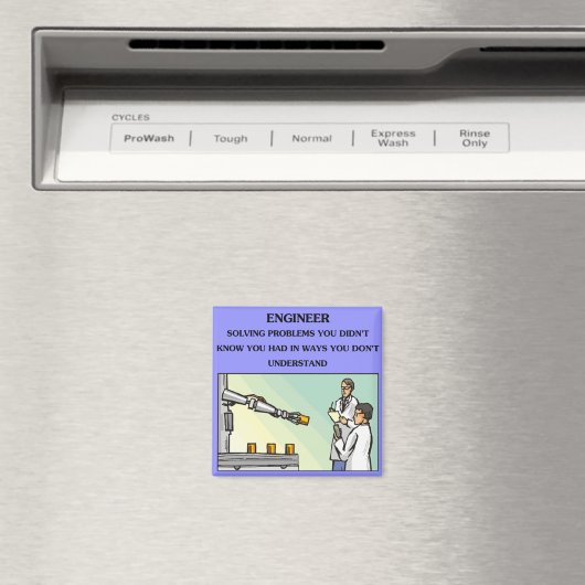 エンジニアエンジニアリングジョーク マグネット (インサイチュ (食洗機))