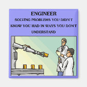 エンジニアエンジニアリングジョーク マグネット (正面)