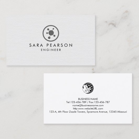 エンジニアエンジニアリングテクニカル名刺 名刺 (正面/裏面)