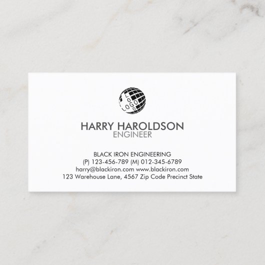 エンジニアエンジニアリングハードウェア 名刺 (裏面)