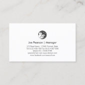 エンジニアエンジニアリング抽象芸術ギア 名刺 (裏面)