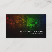 エンジニアエンジニアリング抽象芸術ギア 名刺 (正面)
