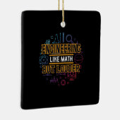 エンジニアエンジニアリング（数学など） セラミックオーナメント (右)