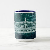 エンジニアクレーンのオペレータがクリスマスを追跡 マグカップ (中央)