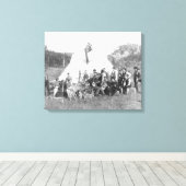 エンジニアコープのためのキャンプの自由時間 キャンバスプリント (インサイチュ (ウッドフロア))