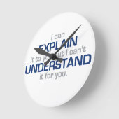 エンジニアズモットー – サイエンス型物 ラウンド壁時計 (傾斜)