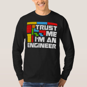 エンジニアチルドレンズトイビッグ建物ブロックBui Tシャツ