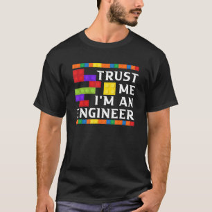 エンジニアチルドレンズトイビッグ建物ブロックBui Tシャツ