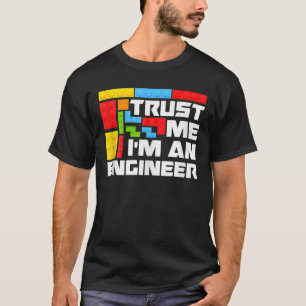 エンジニアチルドレンズトイビッグ建物ブロックBui Tシャツ